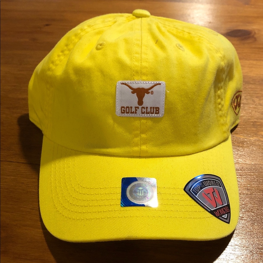 Texas Longhorns Golf Club Adjustable Strapback Women's Hat Yellow Cap NEW